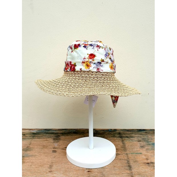 Grevi vasarinė šiaudinė skrybėlė